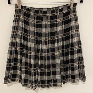 Joie Silk Plaid Skirt Small
